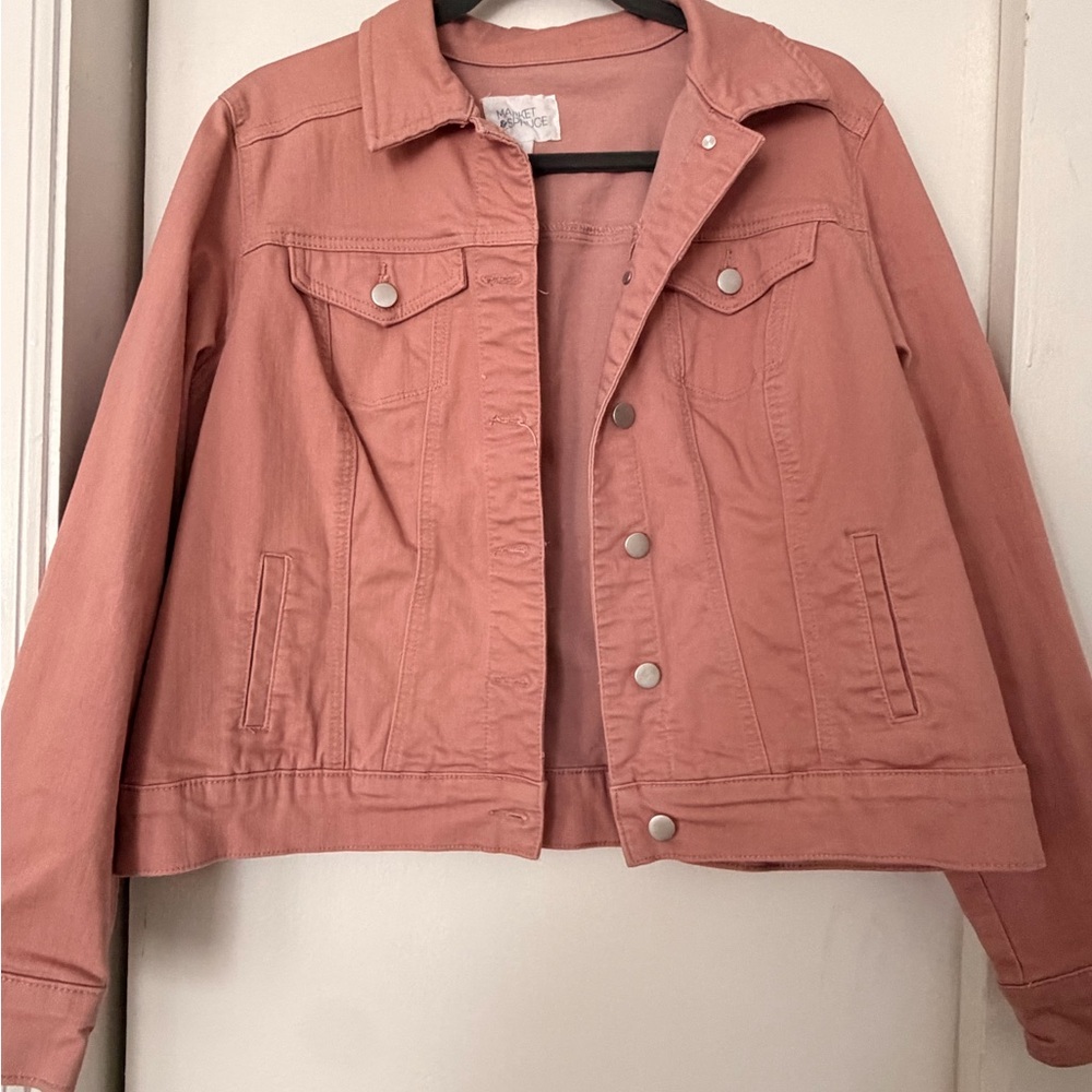 Women's Dusty Rose Denim Jacket